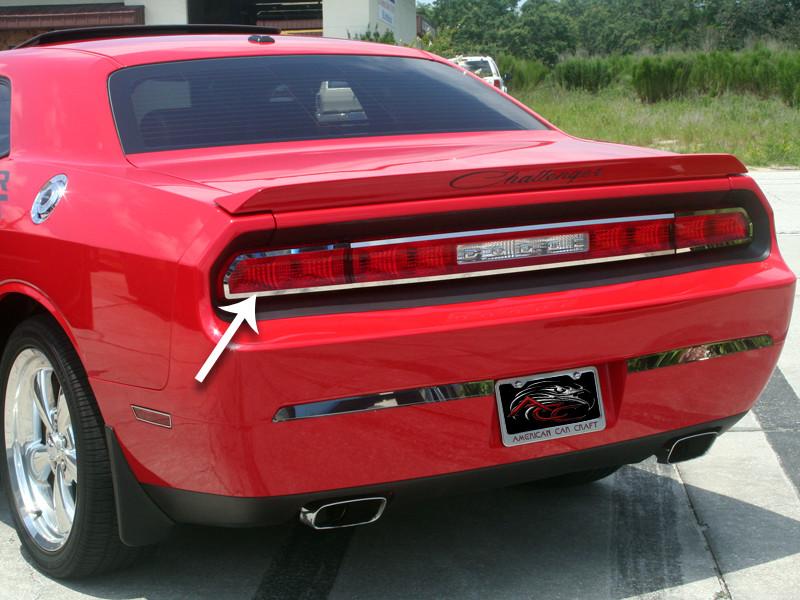 Stainless Steel Tail Light Exterior Trim 08-14 Dodge Challenger
